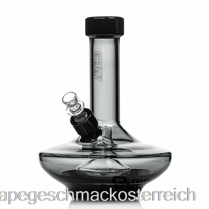 Grav Kleine, Breite Basis, Wasserpfeife, Rauch / Schwarze Akzente, Vape-Geschmack